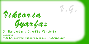 viktoria gyarfas business card